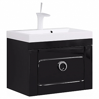 Тумба с умывальником Aqwella 5 stars Infinity Inf.01.06/001/BLK 60 см черный