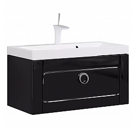 Тумба с умывальником Aqwella 5 stars Infinity Inf.01.08/001/BLK 80 см черный