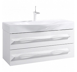 Тумба с умывальником Aqwella 5 stars Milan Mil.01.10/2/W 100 см белый