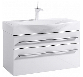 Тумба с умывальником Aqwella 5 stars Milan Mil.01.08/2/W 80 см белый