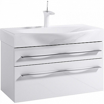 Тумба с умывальником Aqwella 5 stars Milan Mil.01.08/2/W 80 см белый