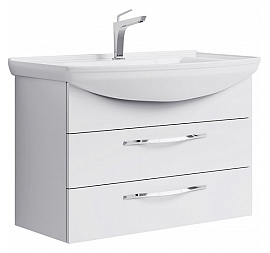 Тумба с умывальником Aqwella Аллегро Agr.01.08/2 85 см белый