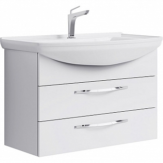 Тумба с умывальником Aqwella Аллегро Agr.01.08/2 85 см белый