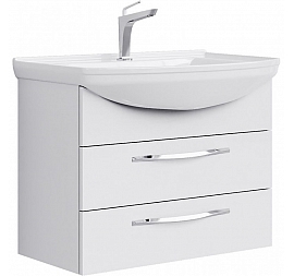 Тумба с умывальником Aqwella Аллегро Agr.01.07/2 75 см белый