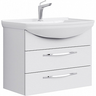 Тумба с умывальником Aqwella Аллегро Agr.01.07/2 75 см белый