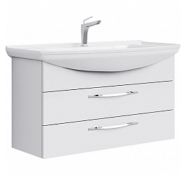 Тумба с умывальником Aqwella Аллегро Agr.01.10/2 105 см белый