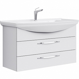 Тумба с умывальником Aqwella Аллегро Agr.01.10/2 105 см белый