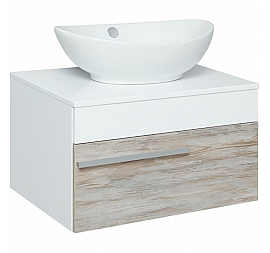 Тумба с умывальником Runo Вудлайн Гамма 65 см