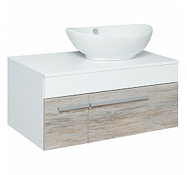 Тумба с умывальником Runo Вудлайн Гамма 85 см