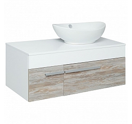 Тумба с умывальником Runo Вудлайн Гамма 100 см