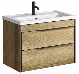 Тумба с умывальником Aqwella Classic Фарго FRG0108DB 80 см дуб балтийский