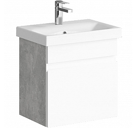 Тумба с умывальником Aqwella Classic Smart SRT0105BS 50 см бетон светлый
