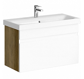 Тумба с умывальником Aqwella Classic Smart SRT0108DB 80 см дуб балтийский