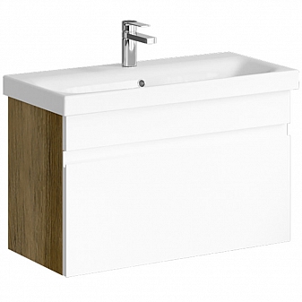 Тумба с умывальником Aqwella Classic Smart SRT0108DB 80 см дуб балтийский