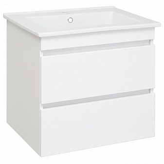 Тумба с умывальником Runo Манхэттен 65 см белая