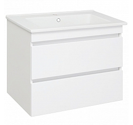 Тумба с умывальником Runo Манхэттен 75 см белая