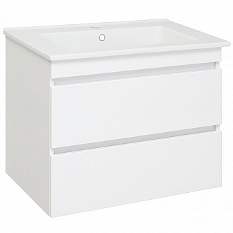 Тумба с умывальником Runo Манхэттен 75 см белая