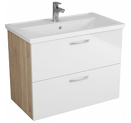 Тумба с умывальником Uncoria Вольта 80 см дуб сонома