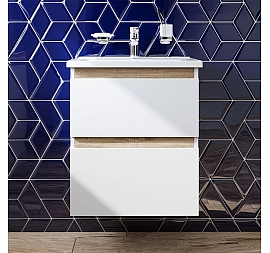 Тумба с умывальником AM.PM X-Joy M85AFHX0552WG 55 см