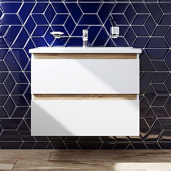 Тумба с умывальником AM.PM X-Joy M85AFHX0802WG 80 см