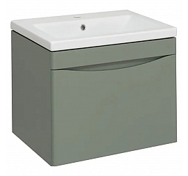 Тумба с умывальником Runo Афина 60 см цемент подвесная