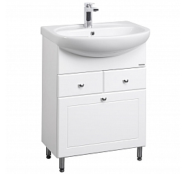 Тумба с умывальником Акватон Норма 65 1A0549K1NO010 65 см с корзиной для белья