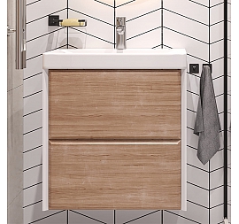 Тумба с умывальником Velvex Gesso 60.2Y tpGES.60.2Y-25.21 60 см