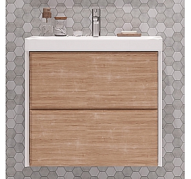 Тумба с умывальником Velvex Gesso 70.2Y tpGES.70.2Y-25.21 70 см