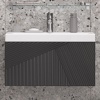 Тумба с умывальником Velvex Edge 70.1Y tpEDG.70.1Y-231 70 см