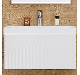 Тумба с умывальником Velvex Edge 70.1Y tpEDG.70.1Y-21 70 см