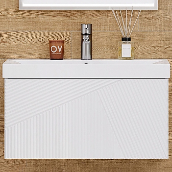 Тумба с умывальником Velvex Edge 70.1Y tpEDG.70.1Y-21 70 см