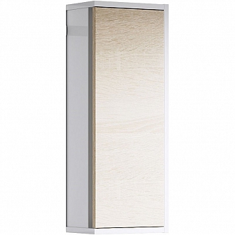 Шкаф навесной Aqwella 5 stars Miami Mai.04.25 25 см белый/дуб сонома