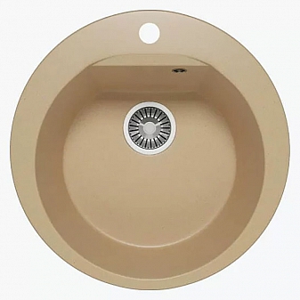 Мойка кухонная Polygran Atol-520 52 см бежевая