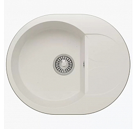 Мойка кухонная Polygran Atol-620 62 см белая