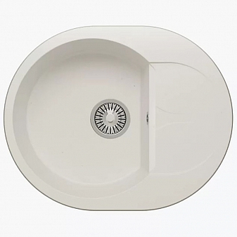 Мойка кухонная Polygran Atol-620 62 см белая