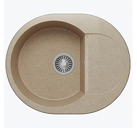 Мойка кухонная Polygran Atol-620 62 см песочная