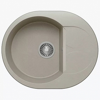 Мойка кухонная Polygran Atol-620 62 см серая