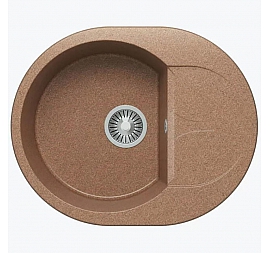 Мойка кухонная Polygran Atol-620 62 см терракотовая