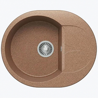 Мойка кухонная Polygran Atol-620 62 см терракотовая