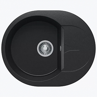Мойка кухонная Polygran Atol-620 62 см черная
