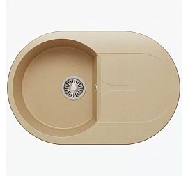 Мойка кухонная Polygran Atol-760 76 см бежевая