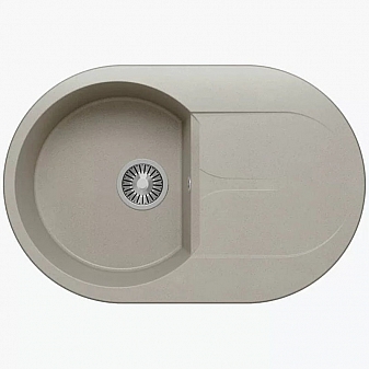 Мойка кухонная Polygran Atol-760 76 см серая