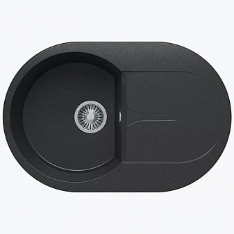Мойка кухонная Polygran Atol-760 76 см черная