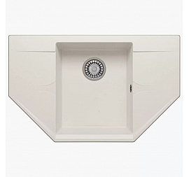 Мойка кухонная Polygran Riff-800 80 см белая