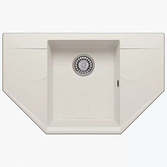 Мойка кухонная Polygran Riff-800 80 см белая