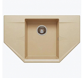 Мойка кухонная Polygran Riff-800 80 см бежевая