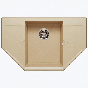 Мойка кухонная Polygran Riff-800 80 см бежевая