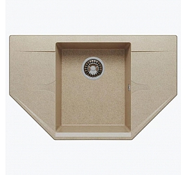 Мойка кухонная Polygran Riff-800 80 см песочная