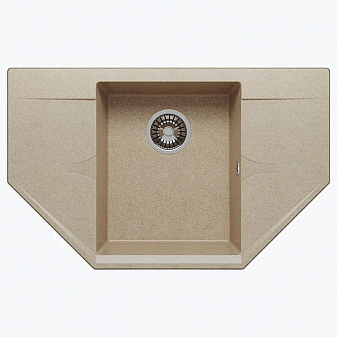 Мойка кухонная Polygran Riff-800 80 см песочная