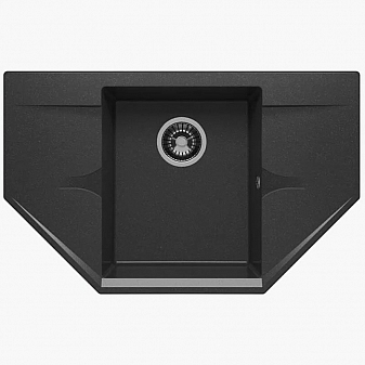 Мойка кухонная Polygran Riff-800 80 см черная